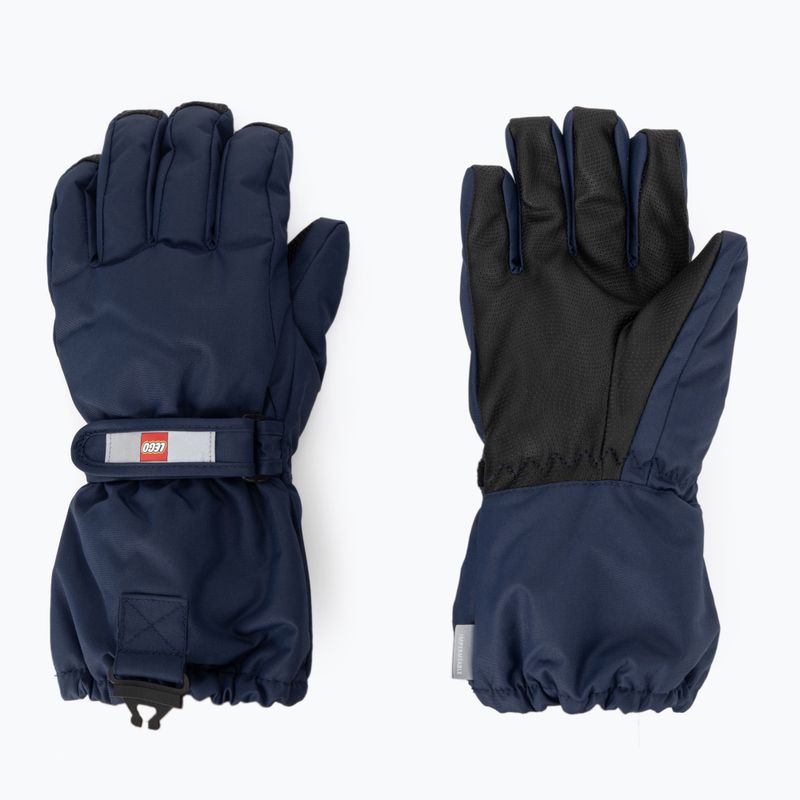 Children's ski gloves LEGO Lwatlin 700 blue