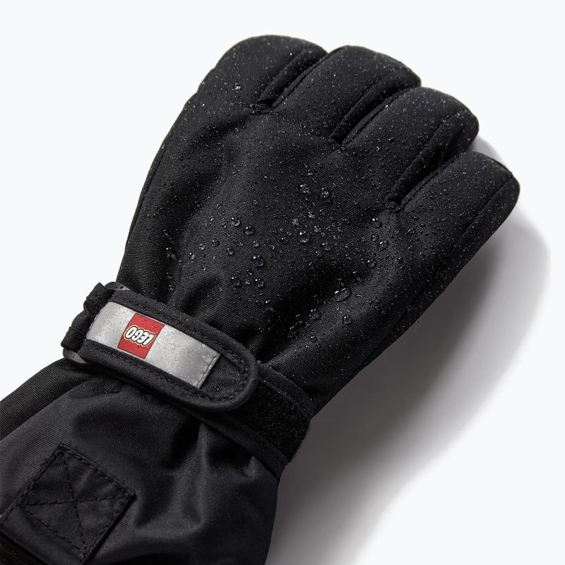 Children's ski gloves LEGO Lwatlin 700 black 3