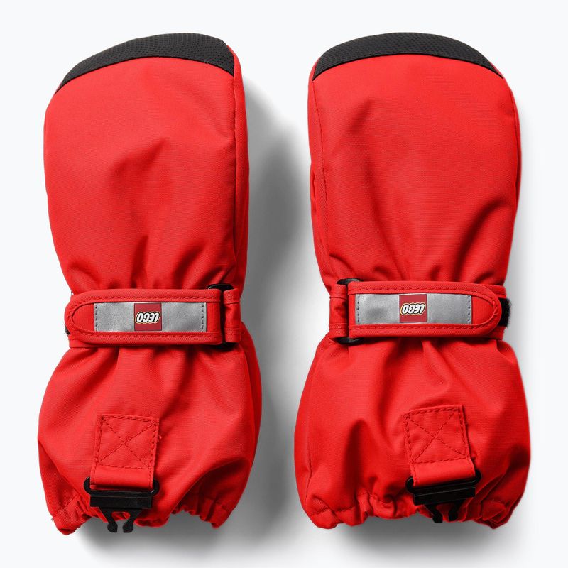 Children's ski gloves LEGO Lwatlin 706 red 2