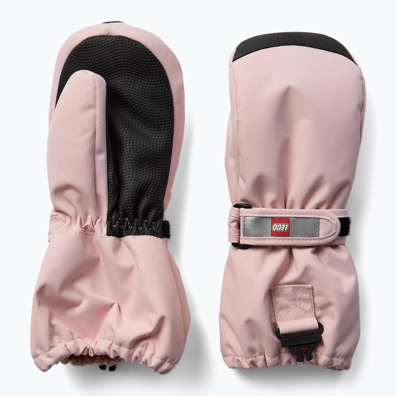 LEGO Lwatlin 706 light pink children's ski gloves