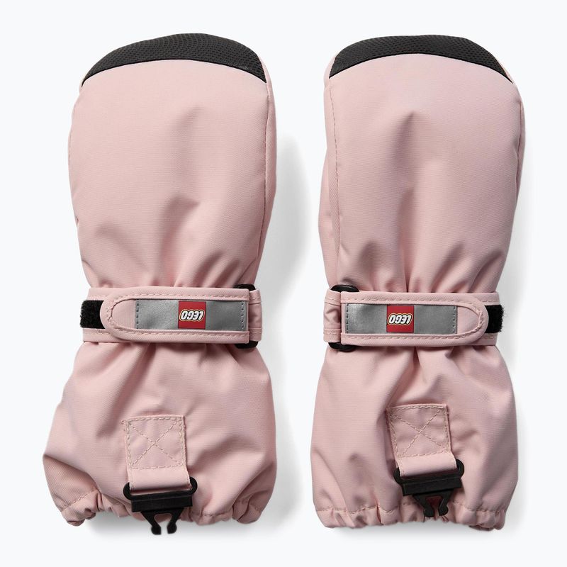 LEGO Lwatlin 706 light pink children's ski gloves 2