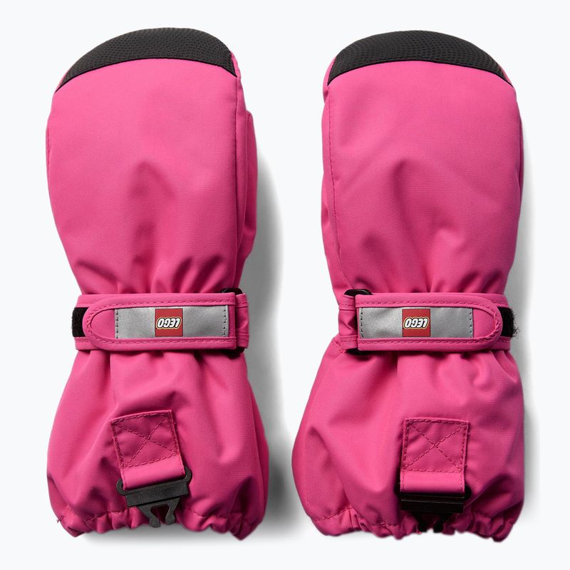 LEGO Lwatlin 706 pink children's ski gloves 2