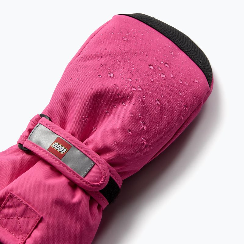 LEGO Lwatlin 706 pink children's ski gloves 3