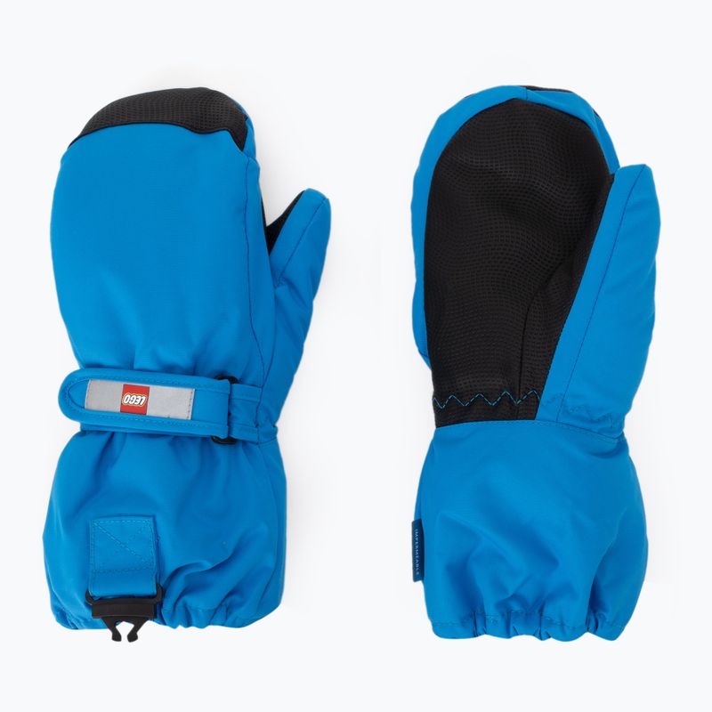 Children's ski gloves LEGO Lwatlin 706 blue