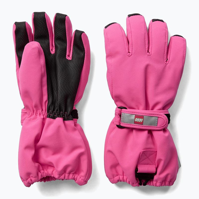 Children's ski gloves LEGO Lwazun 705 2023 pink