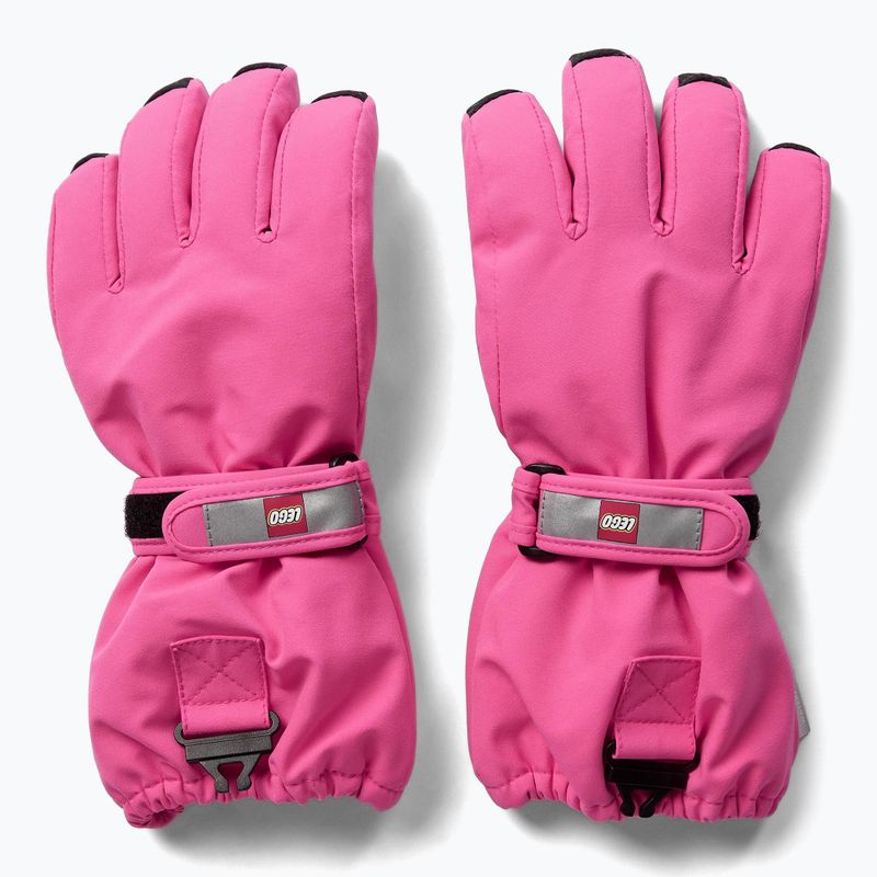 Children's ski gloves LEGO Lwazun 705 2023 pink 2