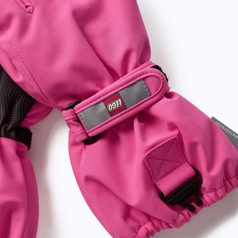 Children's ski gloves LEGO Lwazun 705 2023 pink 4