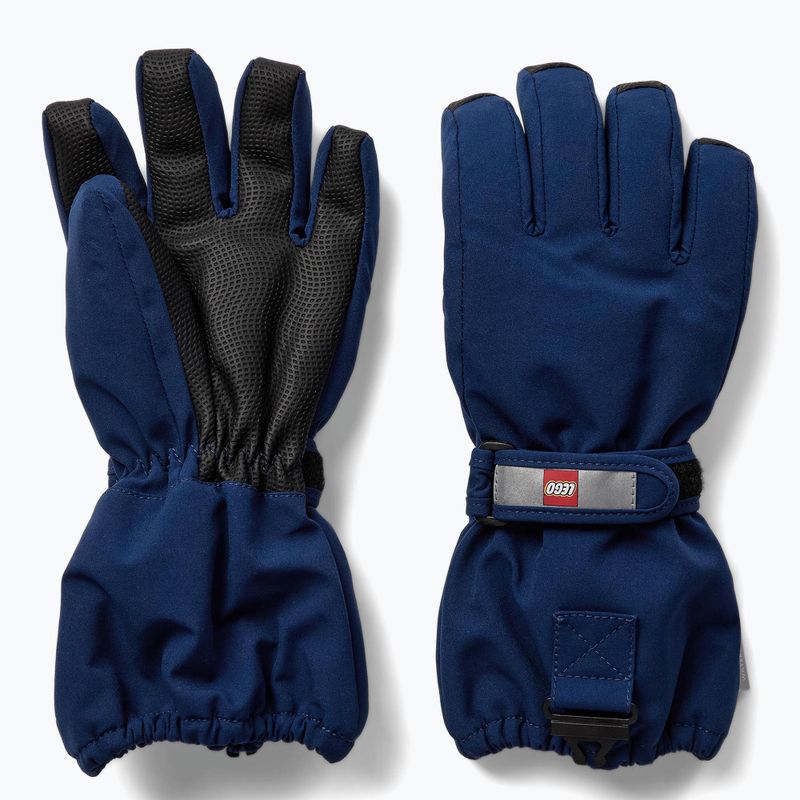 Children's ski gloves LEGO Lwazun 705 2023 dark blue