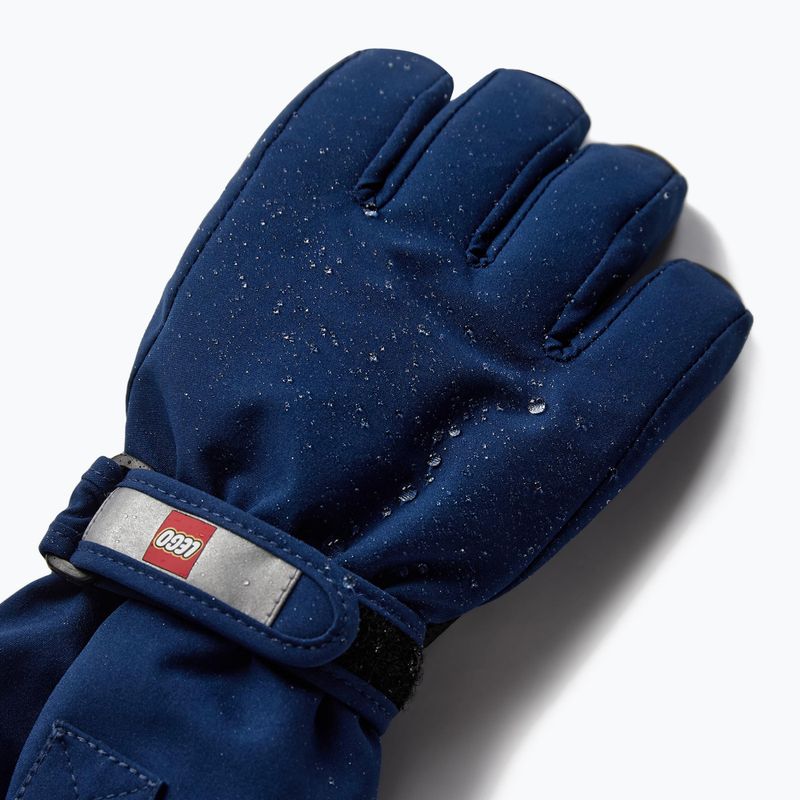 Children's ski gloves LEGO Lwazun 705 2023 dark blue 3
