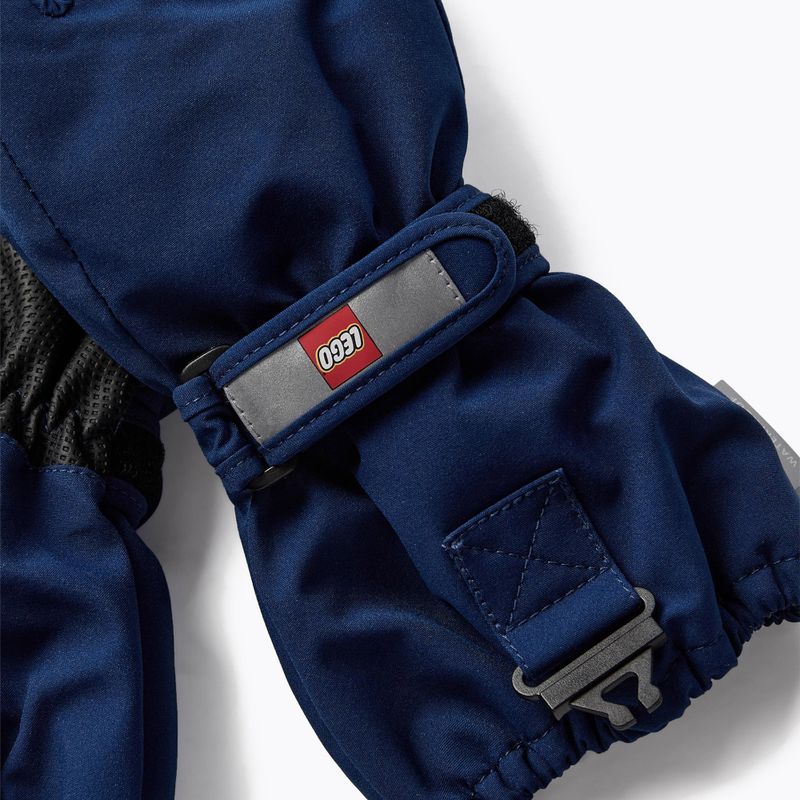 Children's ski gloves LEGO Lwazun 705 2023 dark blue 4