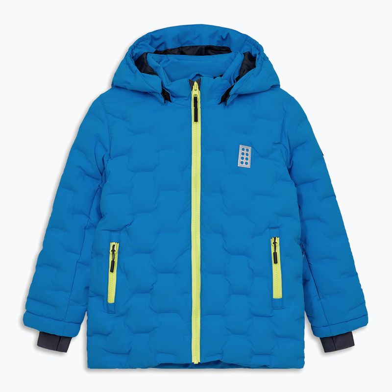 Children's ski jacket LEGO Lwjipe 706 blue/lime