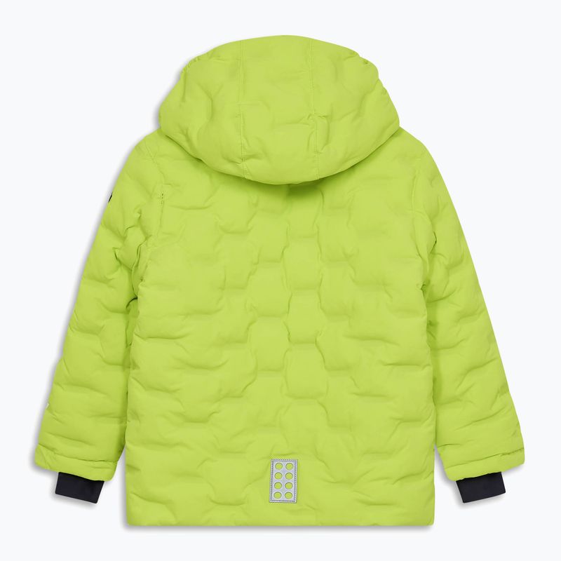 Children's ski jacket LEGO Lwjipe 706 lime green/blue 2