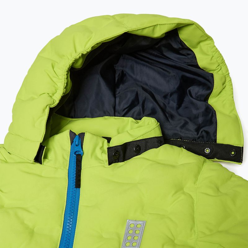 Children's ski jacket LEGO Lwjipe 706 lime green/blue 3