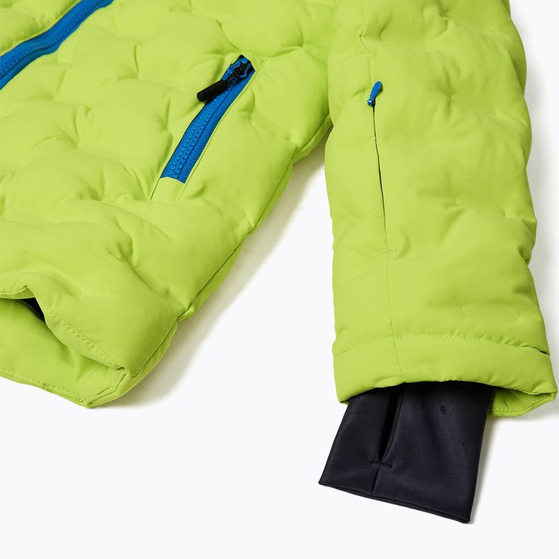 Children's ski jacket LEGO Lwjipe 706 lime green/blue 4