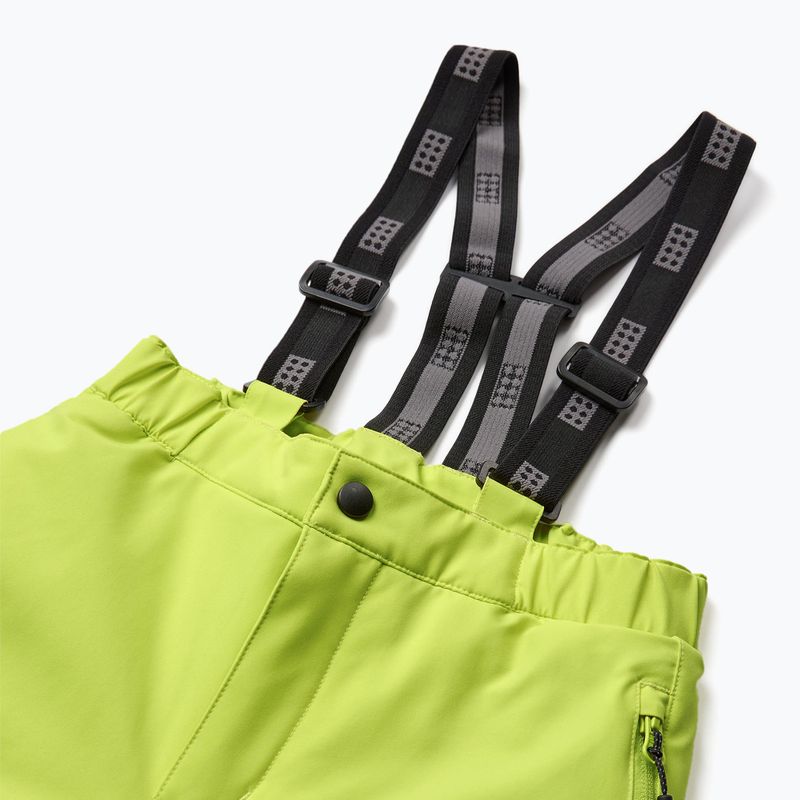 LEGO Lwpayton 701 lime green children's ski trousers 3
