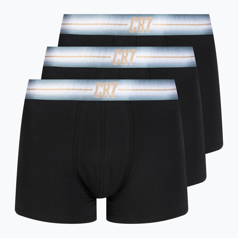 Men's CR7 Basic Trunk boxer shorts 3 pairs black/navy blue