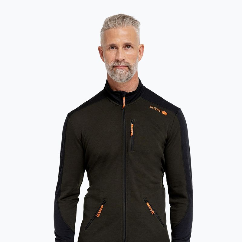 Men's ski sweatshirt Dovre Midlayer Full Zip khaki 2