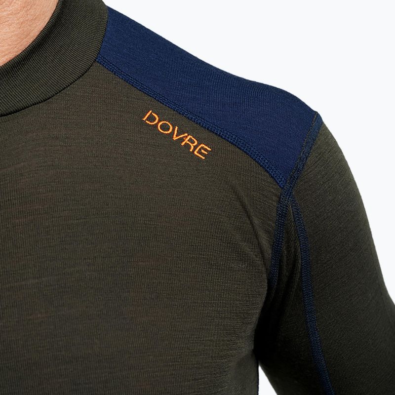 Men's thermal sweatshirt Dovre Folded Collar khaki 3