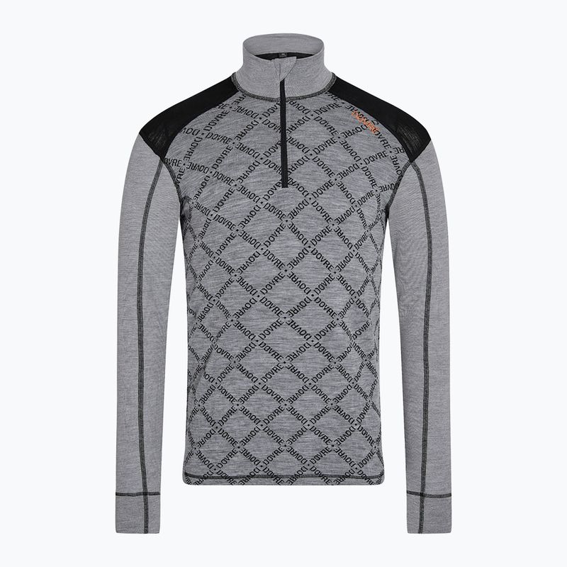 Men's thermal sweatshirt Dovre Half Zip Jacquard grey 5