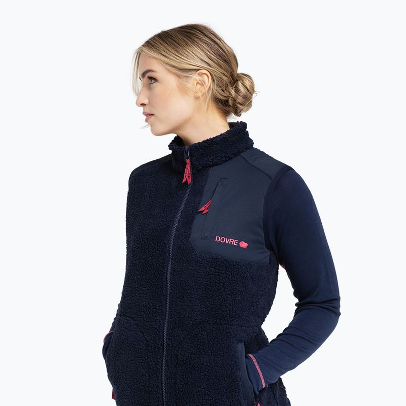 Women's gilet Dovre Teddy Fleece navy 2