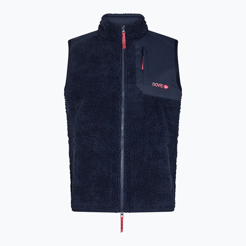 Women's gilet Dovre Teddy Fleece navy 5