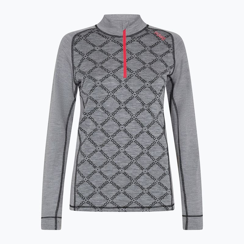 Women's thermal sweatshirt Dovre Half Zip Jacquard grey 5