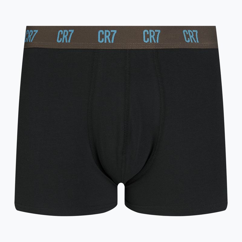 Men's CR7 Basic Trunk boxer shorts 3 pairs black/brown 5