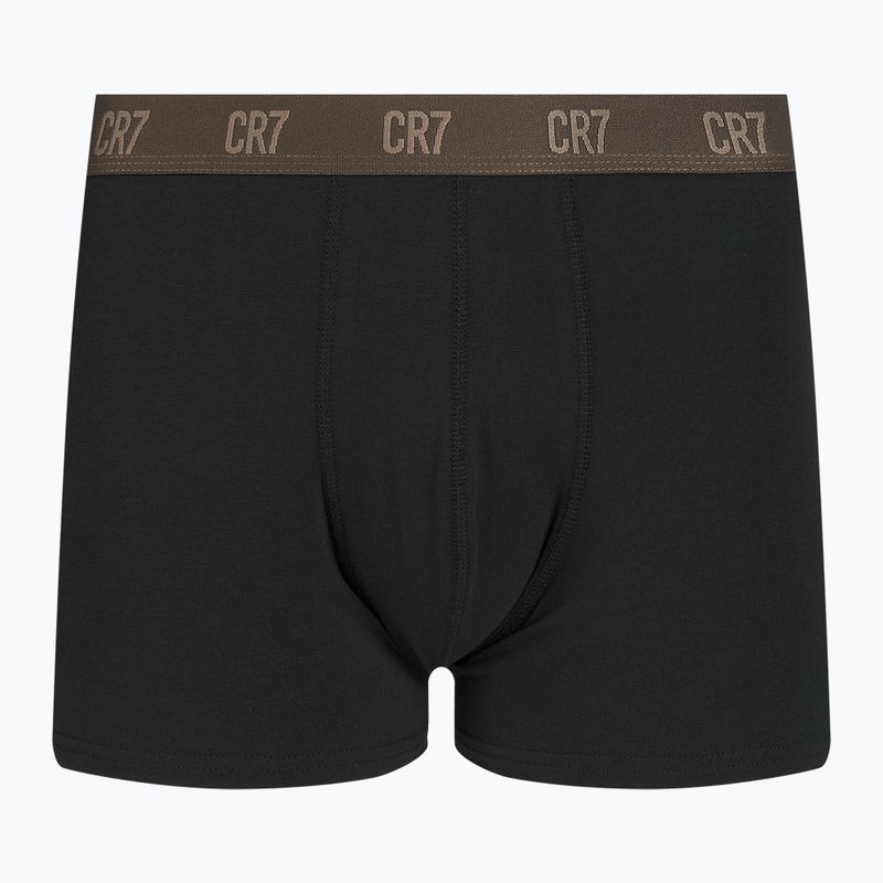 Men's CR7 Basic Trunk boxer shorts 3 pairs black/brown 8