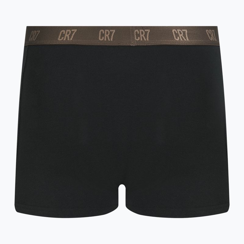 Men's CR7 Basic Trunk boxer shorts 3 pairs black/brown 9