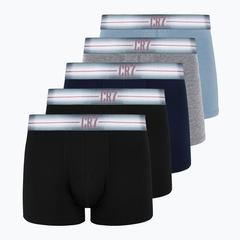 Men's CR7 Basic Trunk boxer shorts 5 pairs multicolour