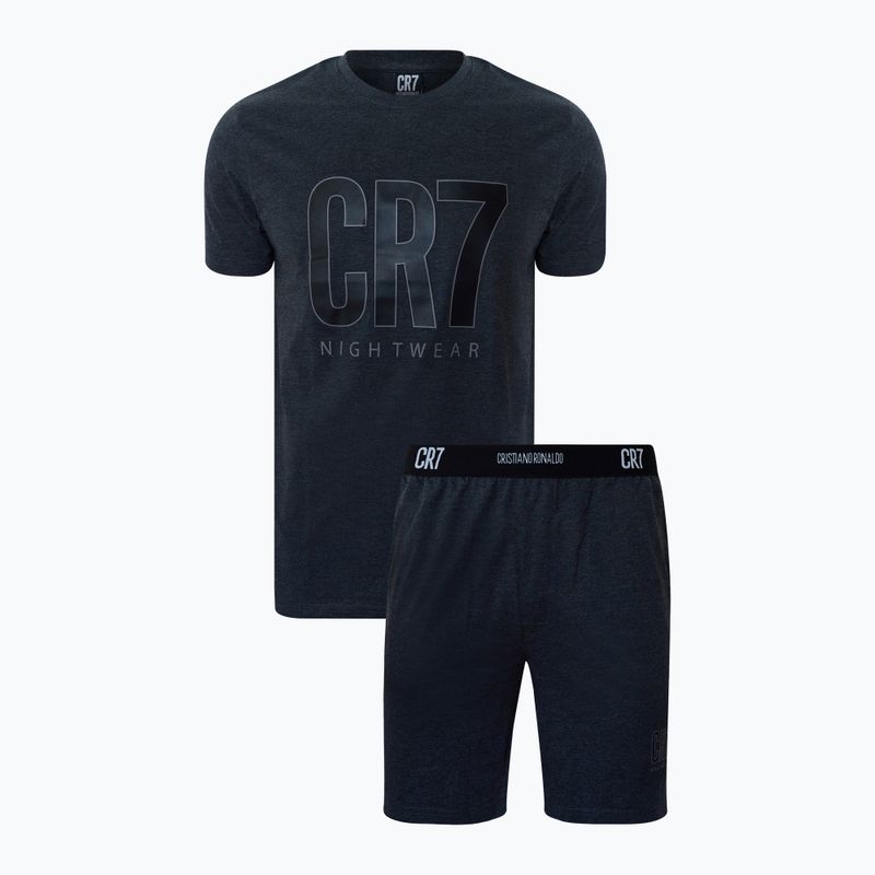 Men's pajamas CR7 Pyjama Short dark grey melange