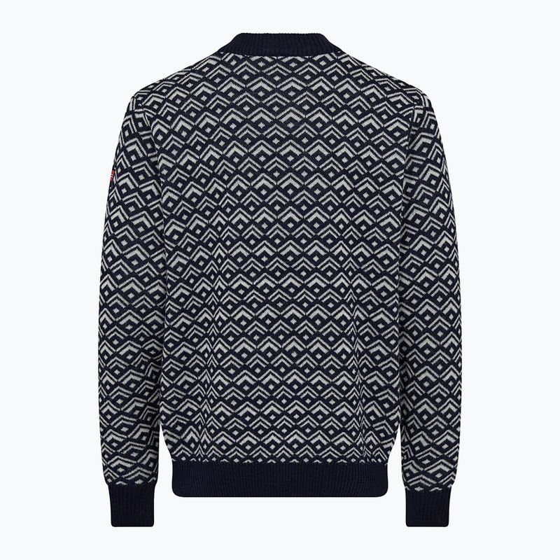Men's sweater Dovre Knitted Pullover navy 2