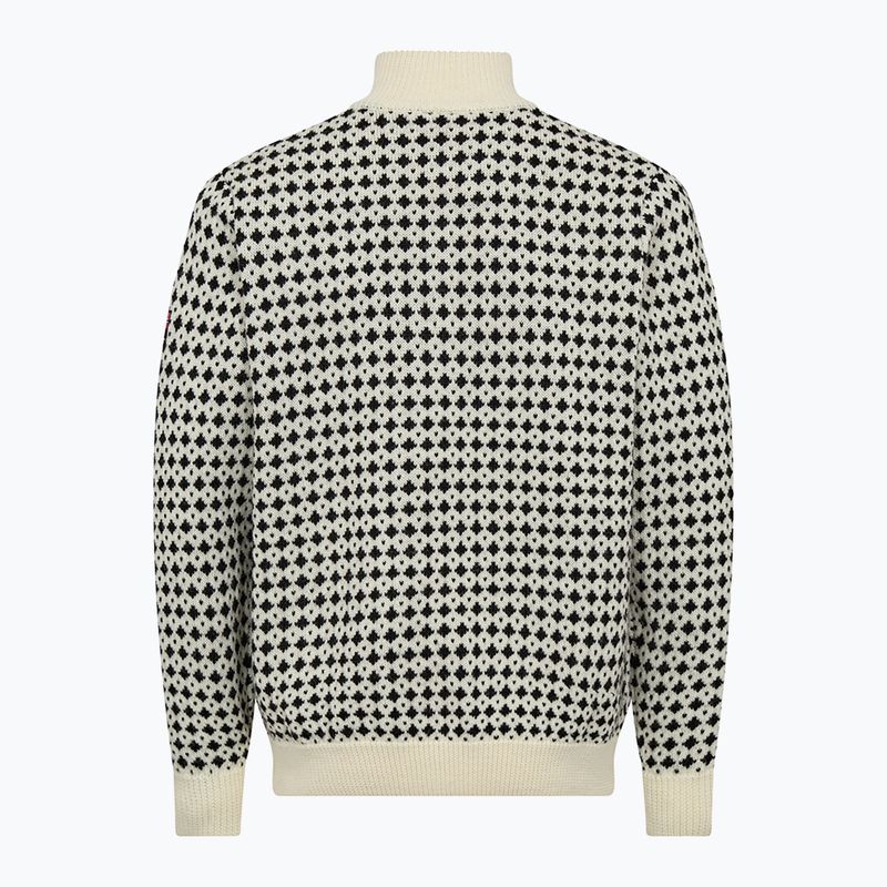 Men's sweater Dovre Knitted Half Zip Pullover beige 2