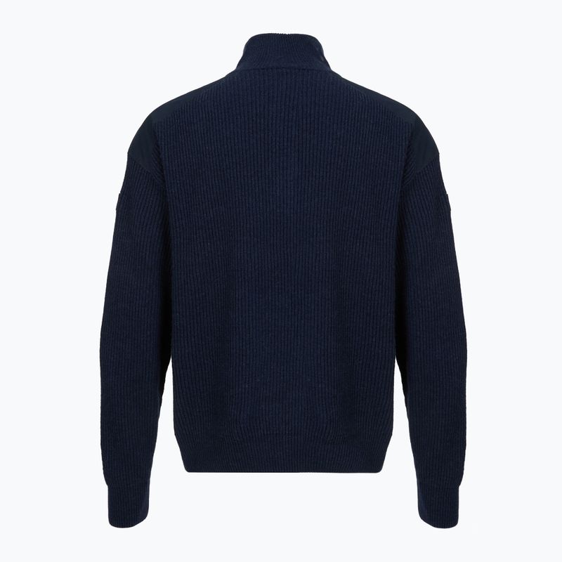 Men's sweater Dovre Ribbed Knit Half Zip navy 2