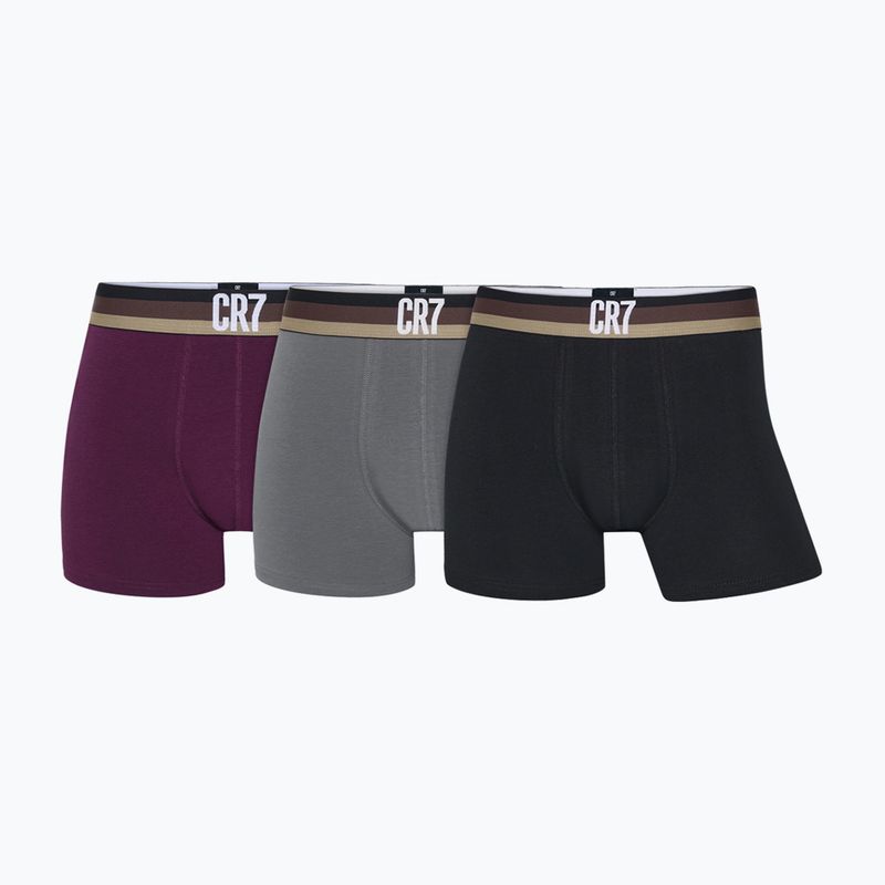 Men's boxer shorts CR7 Basic Trunk 3 multicolour pairs 2