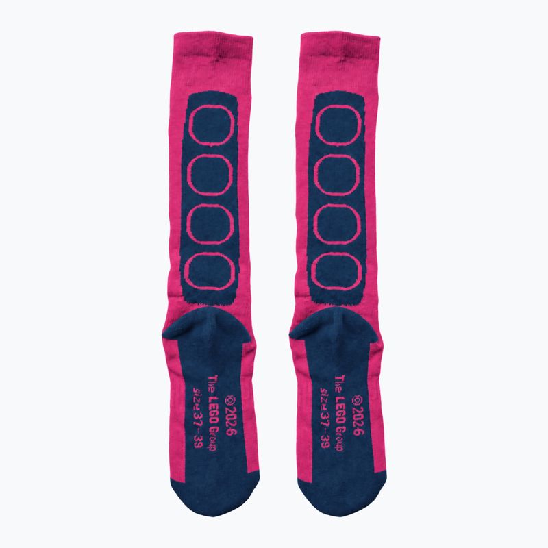 Children's ski socks LEGO Lwazun 700 fuchsia 2