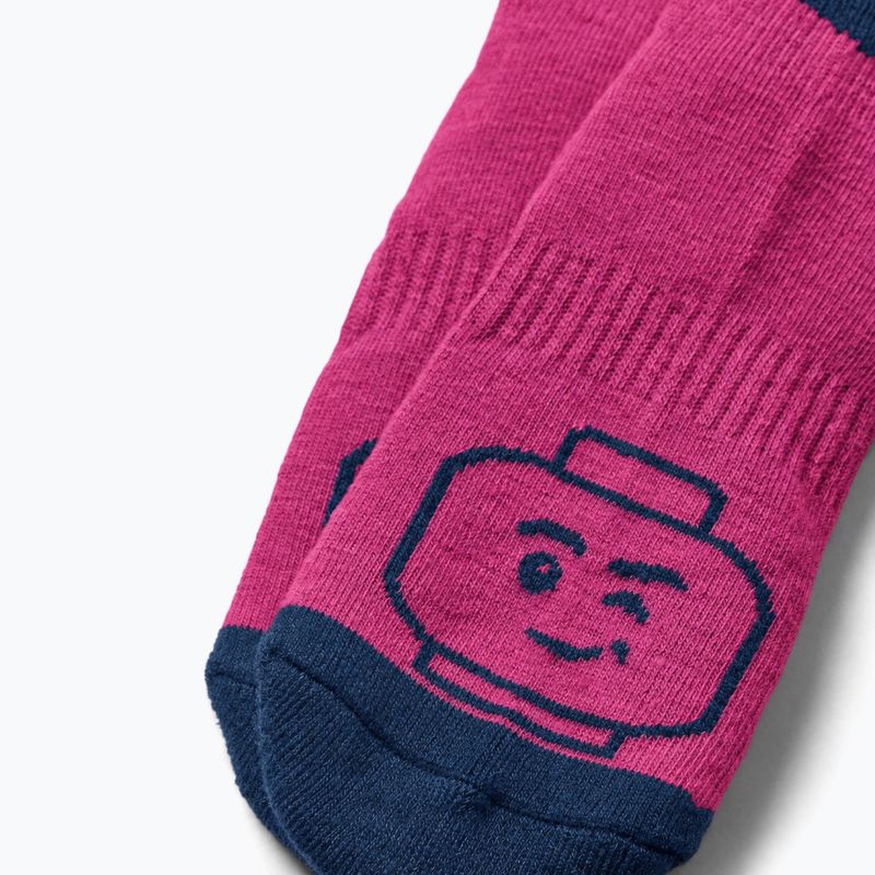 Children's ski socks LEGO Lwazun 700 fuchsia 3