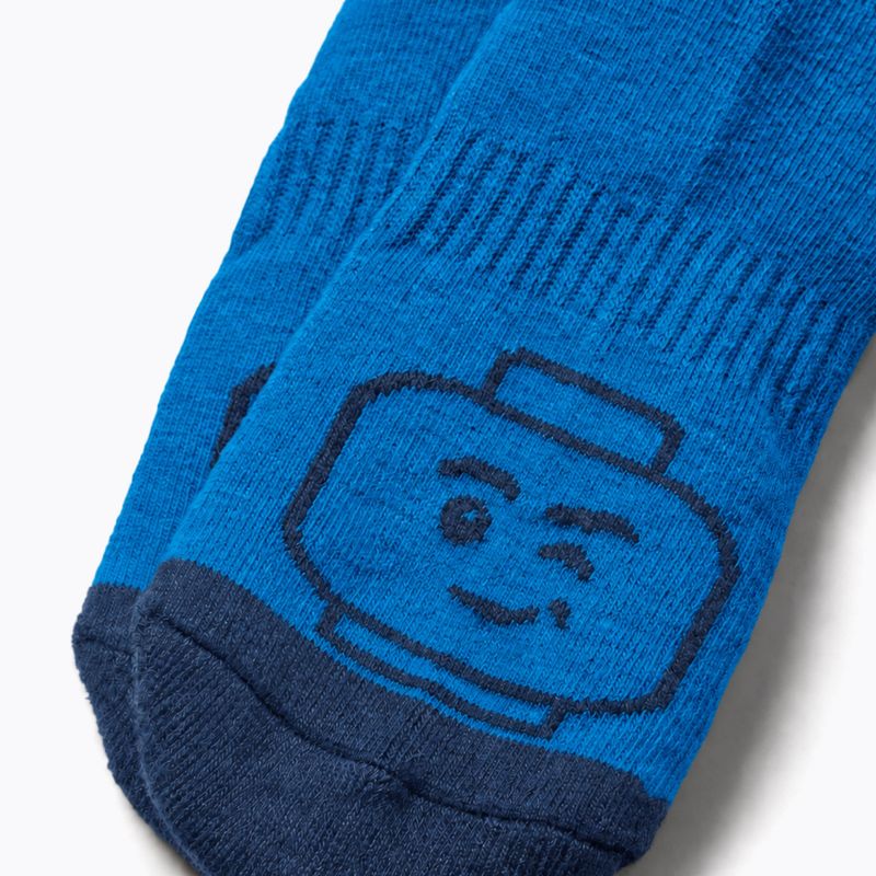 Children's ski socks LEGO Lwazun 700 blue 3