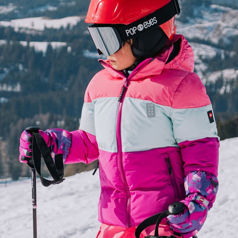 Children's ski jacket Lego Lwjaz 805 pink 6