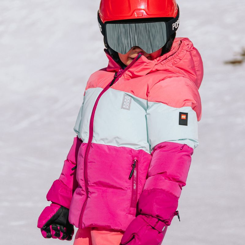 Children's ski jacket Lego Lwjaz 805 pink 7