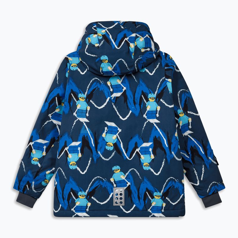 Children's ski jacket LEGO Lwjian 704 dark blue 2