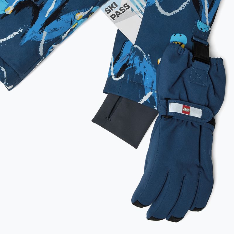 Children's ski jacket LEGO Lwjian 704 dark blue 4