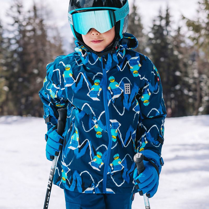 Children's ski jacket LEGO Lwjian 704 dark blue 8