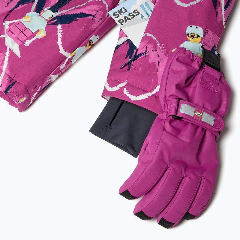 Children's ski jacket LEGO Lwjian 704 fuchsia 4
