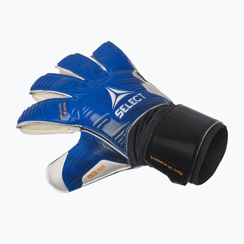 Children's goalkeeper gloves SELECT 03 Youth v23 blue / white 7