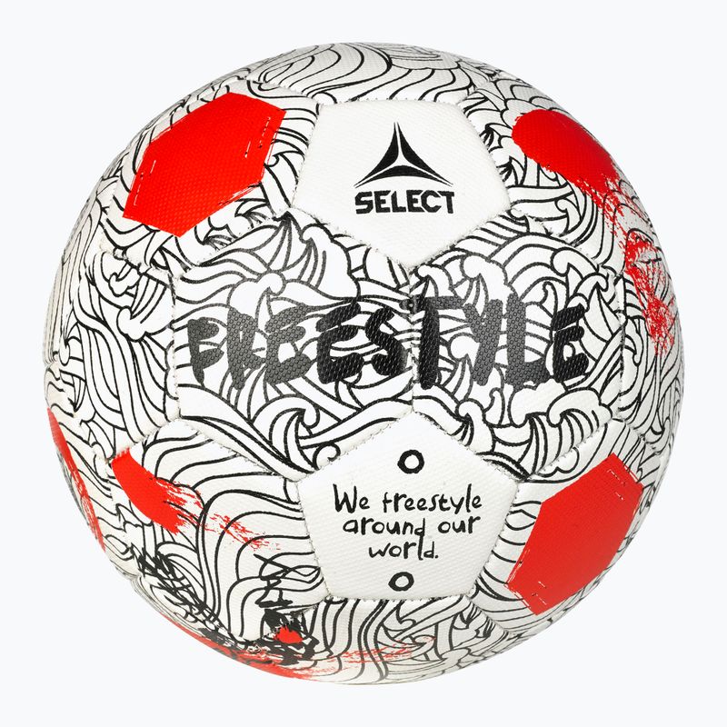 SELECT Freestyle v24 white/red football size 4.5