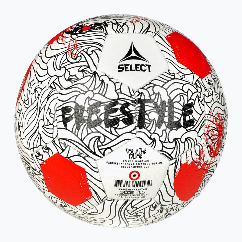 SELECT Freestyle v24 white/red football size 4.5 2