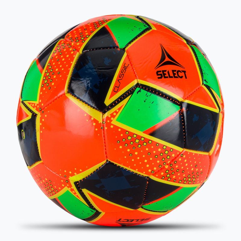 SELECT Classic v24 orange/green football size 4 2