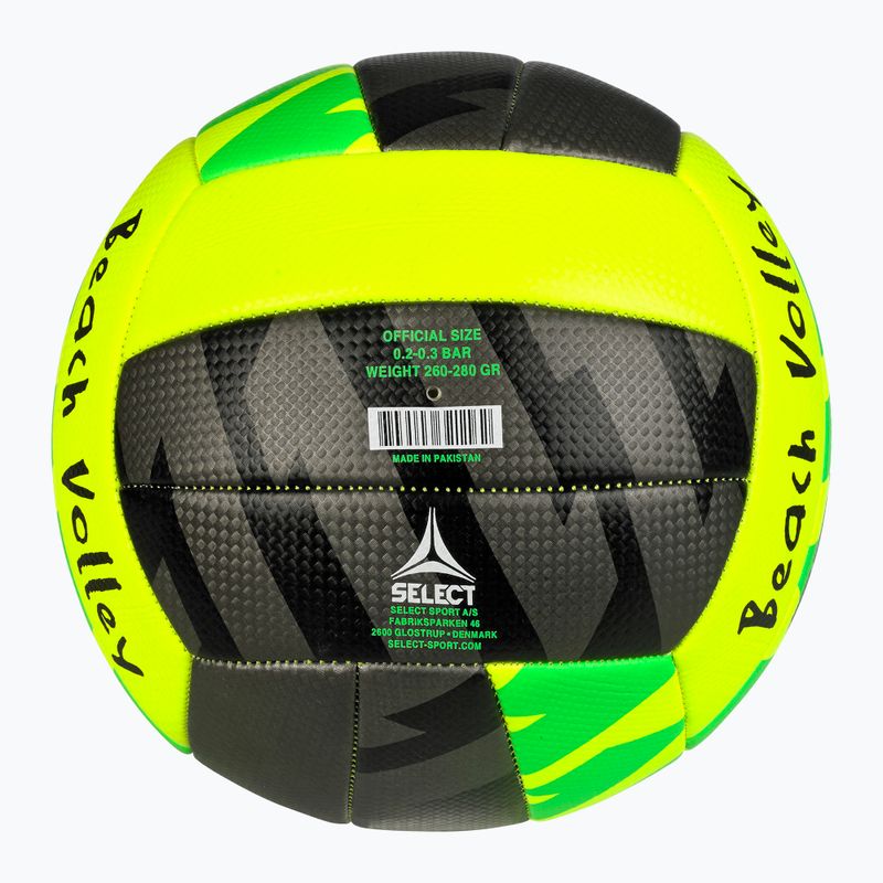 SELECT Beach Volleyball v24 yellow/black size 5 2