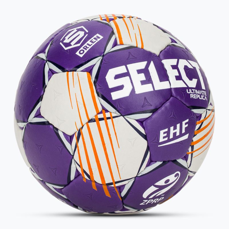 SELECT Ultimate Replica Orlen Superliga v24 EHF handball grey/purple size 0 2